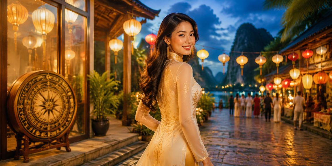 Khung cảnh chợ đêm tại Ninh Bình với người chơi cá cược trực tuyến